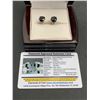 Image 1 : Natural Black Diamond Earrings 5.20 Carat TW with 925 Sterling Silver Mounts Apprasial $3940.00