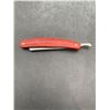 Image 1 : Straight Razor with Red Wood Handle and Stainless Steel Blade