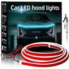 Image 1 : Car LED Hood Lights – 59-Inch Ice Blue, 1.5M Length