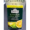 Image 2 : Ahmad Tea Lemon & Lime Twist Black Tea – 6×20 Bags