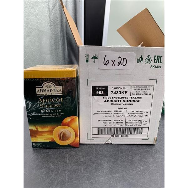 Ahmad Tea Apricot Sunrise Black Tea (6 x 20) Bags