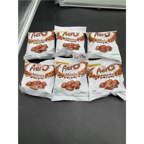 Nestle Aero Minis Milk Chocolate 6 Packs 98g Each