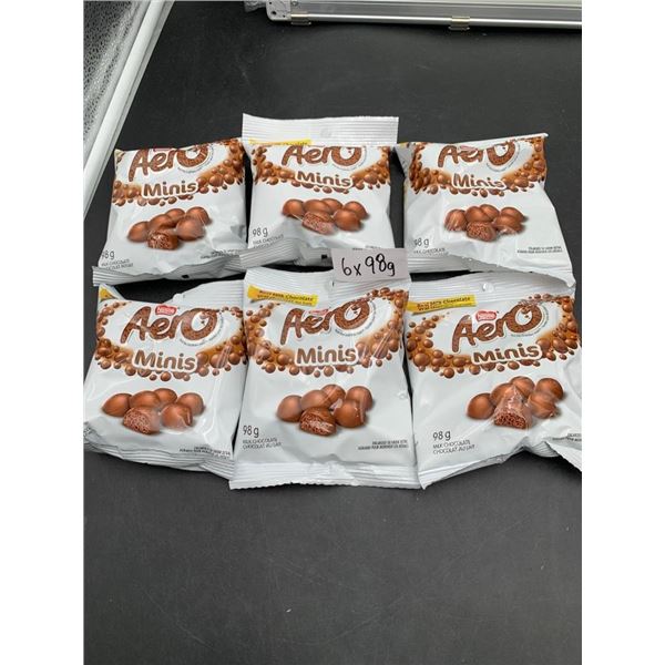 Nestle Aero Minis Milk Chocolate 6 Packs 98g Each