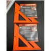 Image 1 : Swanson 8in Speedlite Square, High-Impact Composite Construction Lot of 2