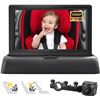 Image 1 : Cartreque Baby Car Camera, Night Vision Function, 4.3″ HD Wide Baby Monitor Camera for Back