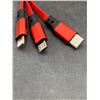 Image 4 : Yifchoti 2 Pack 3 in 1 Multi USB Retractable Charger Cable,3A Multiple Charging Cord Adapter with IP