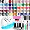 Image 1 : Jodsone 32+3 Gel Nail Kit with Light A01 Label 01