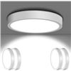 Image 1 : Nevfiro 4Pack 7 Inch LED Flush Mount Ceiling Light Fixture,5000K Daylight Ultra Thin Ceiling Light F