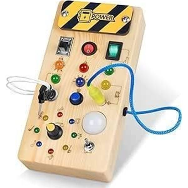 LED Light Switch Busy Board for Children Aged 3+