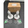 Image 2 : 2 Pack Adjustable Adhesive Wall Mount Brackets for Ring Stick Up Cam ＆ Ring Indoor Cam(1st