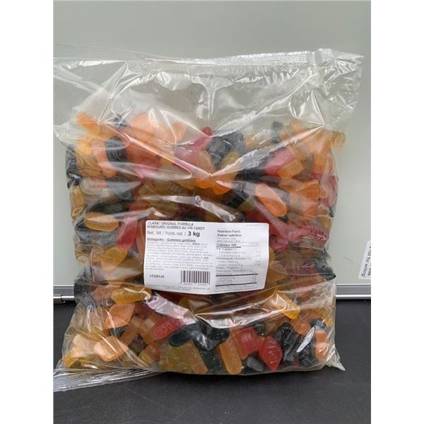 Clara Original Formula Winegums 3 Kg Bulk Bag