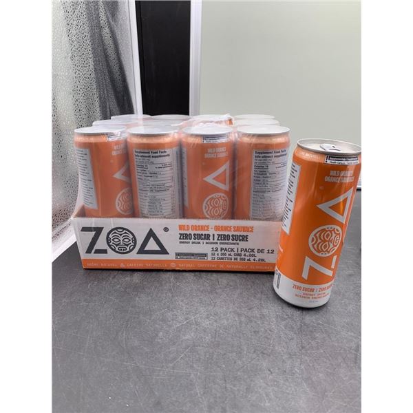 Zoa Wild Orange Zero Sugar Energy Drink 12 x 473ml