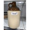 Image 1 : Stoneware Jug With Brown Glazed Top and Handle