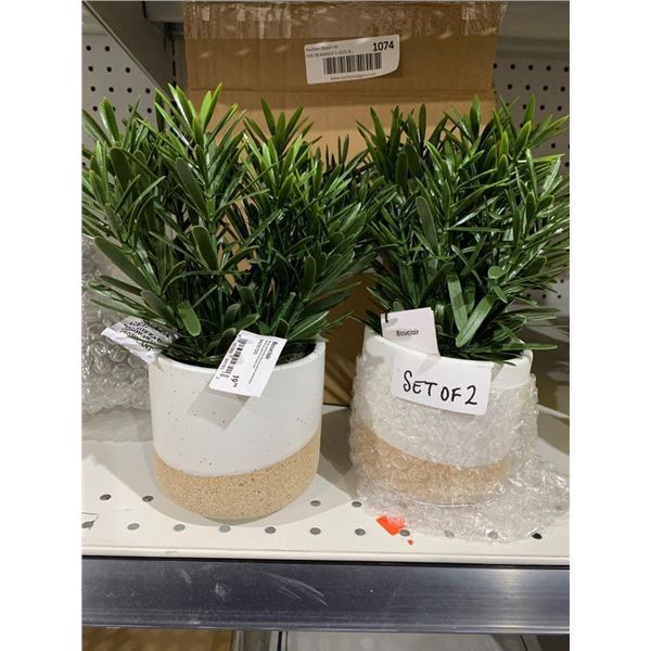 Bouclair Set of 2 Artificial Succulent Plants