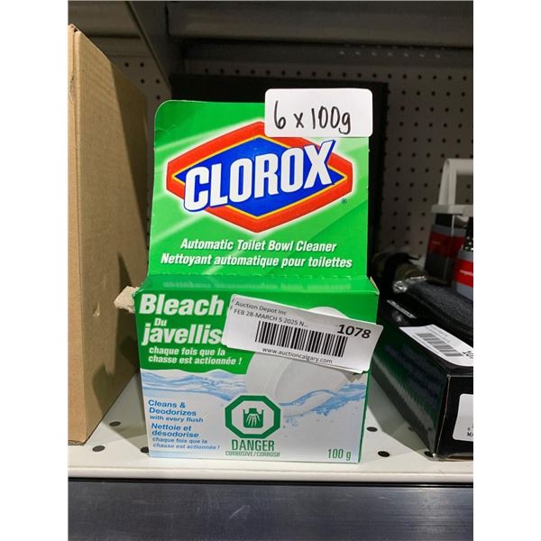 Clorox Automatic Toilet Bowl Cleaner Bleach 6 x 100g Tabs
