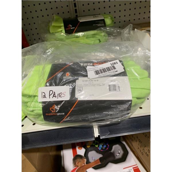 Hi-Viz Knit Gloves, Size 9, 12 Pairs S18TAXFN-9