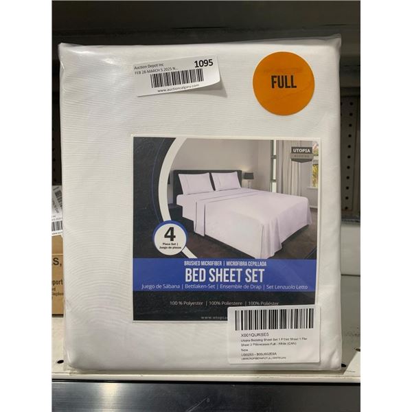 Utopia Bedding Bed Sheet Set – Full  4-Piece  Brushed Microfiber