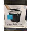 Image 2 : simplehuman 10 Liter / 2.6 Gallon In-Cabinet Trash Can, Heavy-Duty Steel Frame, Black