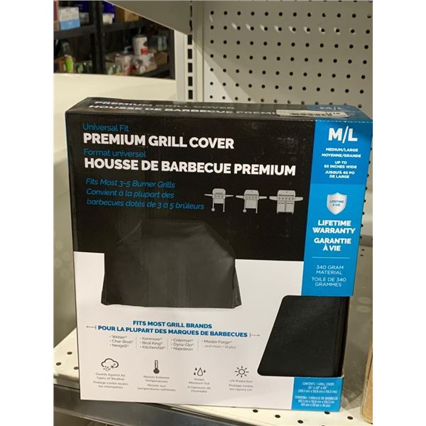 Universal Fit Premium Grill Cover, Medium/Large, Up to 65 Inches Wide