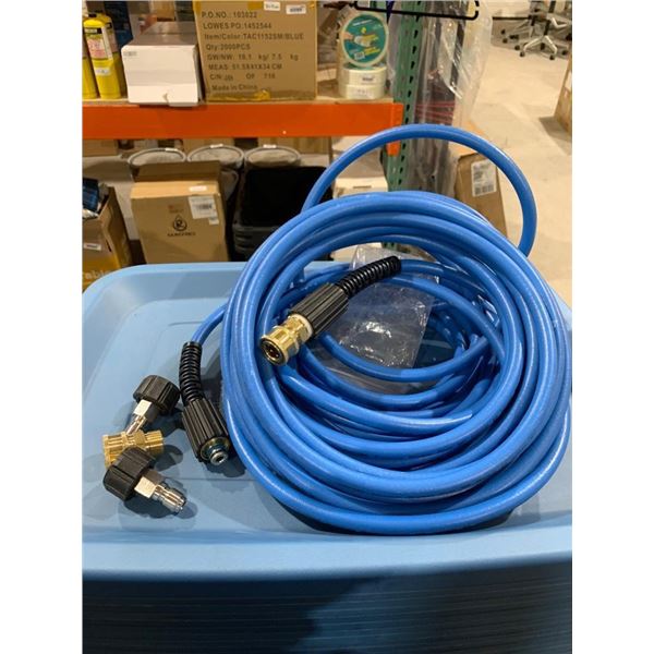 Fixfans Pressure Washer Hose with Fittings, 9000 PSI Max Capacity