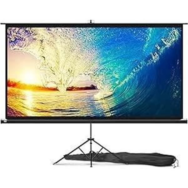 Portable Projector Screen with Tripod Stand and Accessories