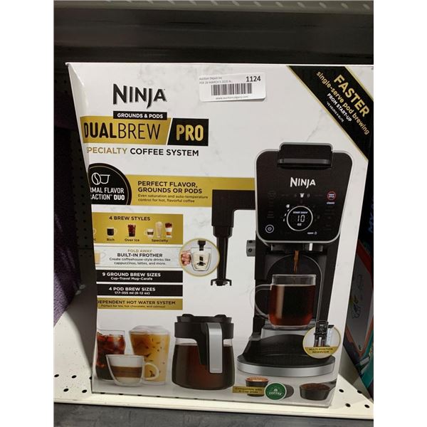 Ninja DualBrew Pro Grounds & PodsSpecialty Coffee System, Model CFP301
