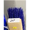 Image 3 : Set of 3 24-Inch Floor Sweep Brushes with Wood Backing and Handles