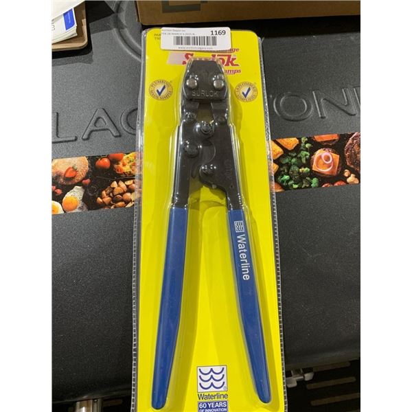 Surlok Waterline Pinch Clamps Pipe Tool with Blue Handles