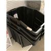 Image 3 : Lot Of 4 GSC 16-Gallon Stackable Hopper Bins Without Lids