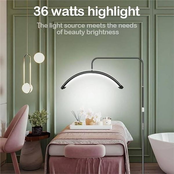 HD-M6X 36W Floor LED Video Light Half-Moon Shaped Fill Light 3000K-6000K Dimmable with 180cm/ 70.9in