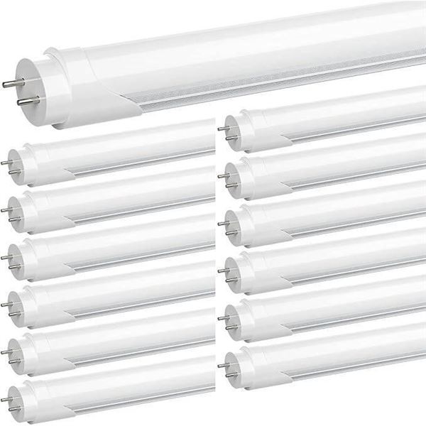 Jesled T8 4ft LED Tube Light, 12-Pack, Shop Light Bulbs