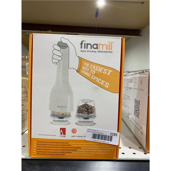 Finamill Spice Grinder with Pro Plus Pods in Soft Cream