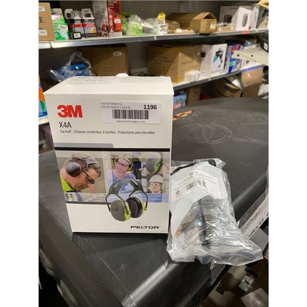 3M X4A Earmuff with Peltor Technology and Privo Safety Glasses
