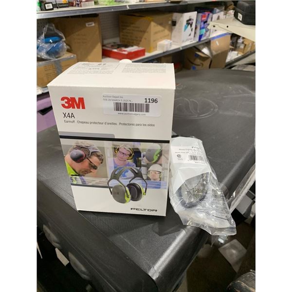 3M X4A Earmuff with Peltor Technology and Privo Safety Glasses