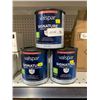 Image 1 : Lot of 3 Valspar Signature Interior Paint, Semi-Gloss, 857 mL Each