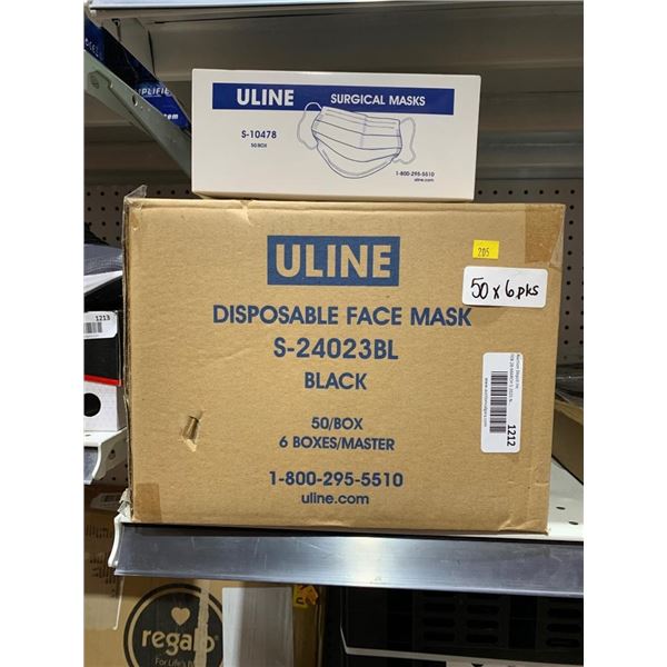 Uline Disposable Face Masks  Surgical Masks 50 x 6