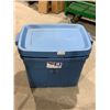 Image 1 : Set of Two Rugged Tote 18-Gallon Storage Containers with lids
