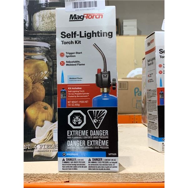 Mag-Torch Self-Lighting Adjustable Flame Torch Kit