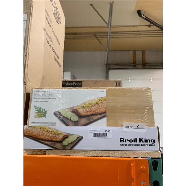 Broil King Cedar Grilling Planks Lot of 6