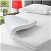 Image 1 : King Size 78×80+18 Inch bedluxury 3 Inch Full Size Mattress Topper Gel Memory Foam, High Density Sof