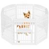 Image 1 : IRIS USA 8-Panel Dog Pen with Door, 88 cm Tall Foldable Fence Puppy Pet Playpen Indoor Outdoor [x=#8