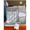 Image 1 : Obbi Microfiber Drying Mats 2-Pack With Drying Rack and Cleaning Brush