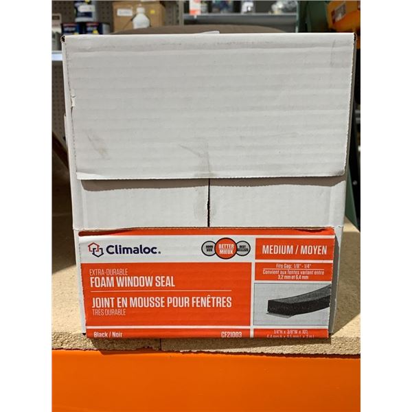 Climaloc CF21003 Medium Foam Window Seal, Black