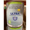 Image 2 : Valspar Ultra Interior Paint + Primer, Flat Finish, 3.66 L Lot of 2
