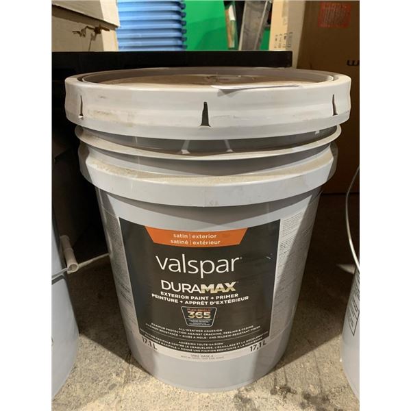 Valspar Duramax Exterior Paint + Primer, Satin Finish, 17.1 L