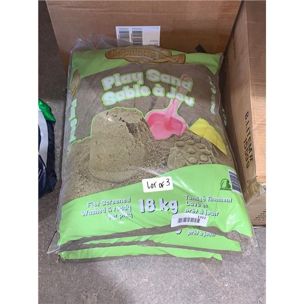 Appalachian Pantry Play Sand, 18 kg, Lot of 3