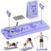 Image 1 : Portable Pilates Reformer Machine for Home Gym – Auto-Rebound Pilates Board with Abdominal 