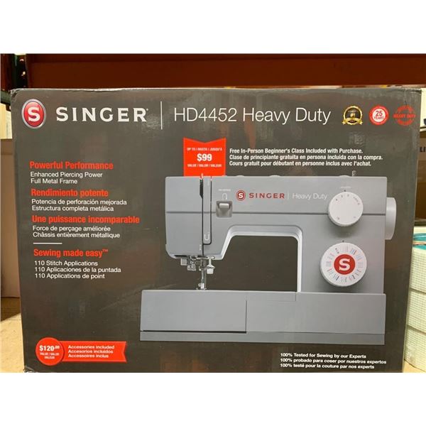 Singer HD4452 Heavy Duty Sewing Machine With 110 Stitch Applications