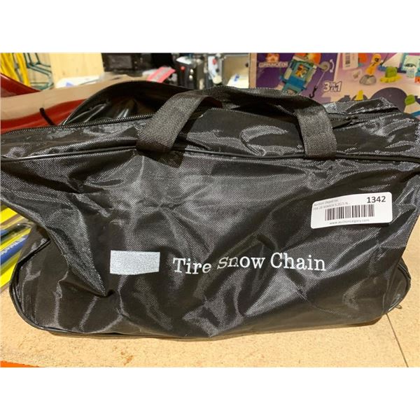 Tire Snow Chain Set with Gloves and Installation Tools Included