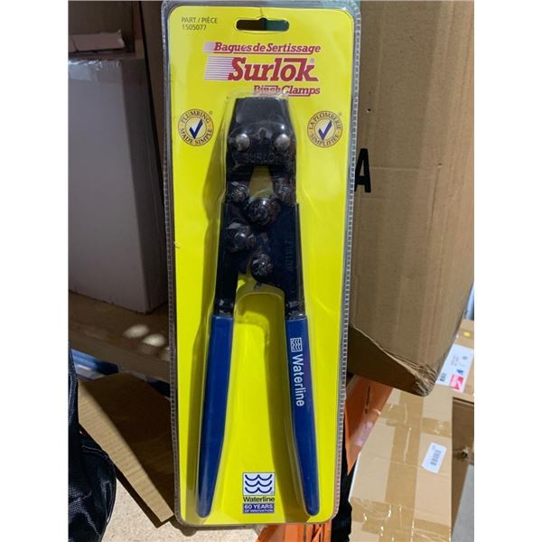Surlok Wire Crimping Tool for Pipe Clamps 1560301 with Vallorbe Handles